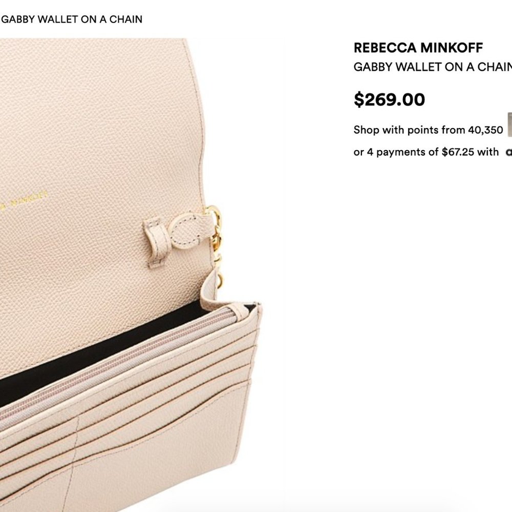 REBECCA MINKOFF GABBY WALLET ON A CHAIN
